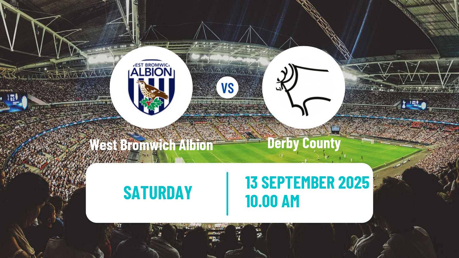 Soccer English League Championship West Bromwich Albion - Derby County