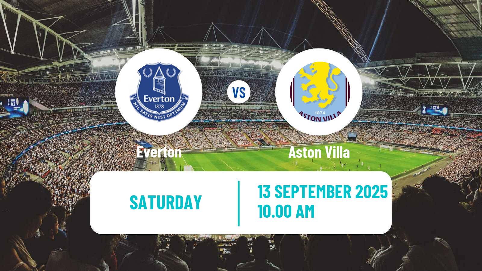 Soccer English Premier League Everton - Aston Villa