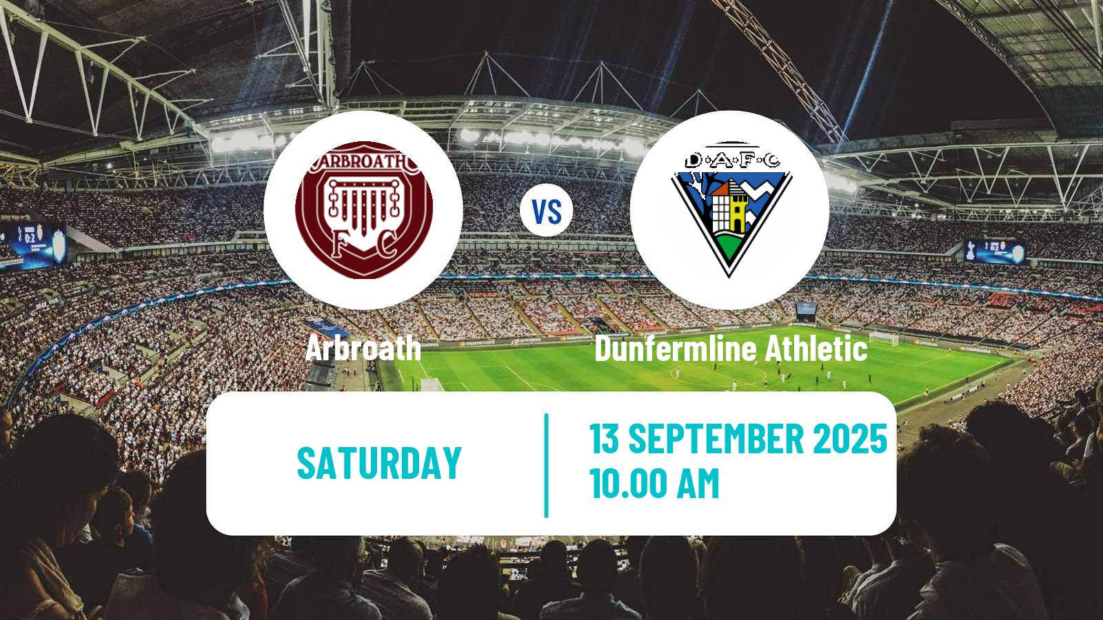 Soccer Scottish Football Championship Arbroath - Dunfermline Athletic