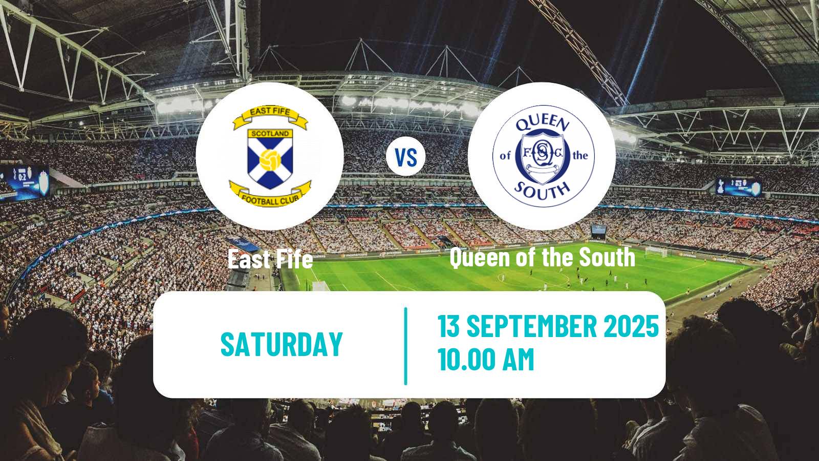 Soccer Scottish League One East Fife - Queen of the South