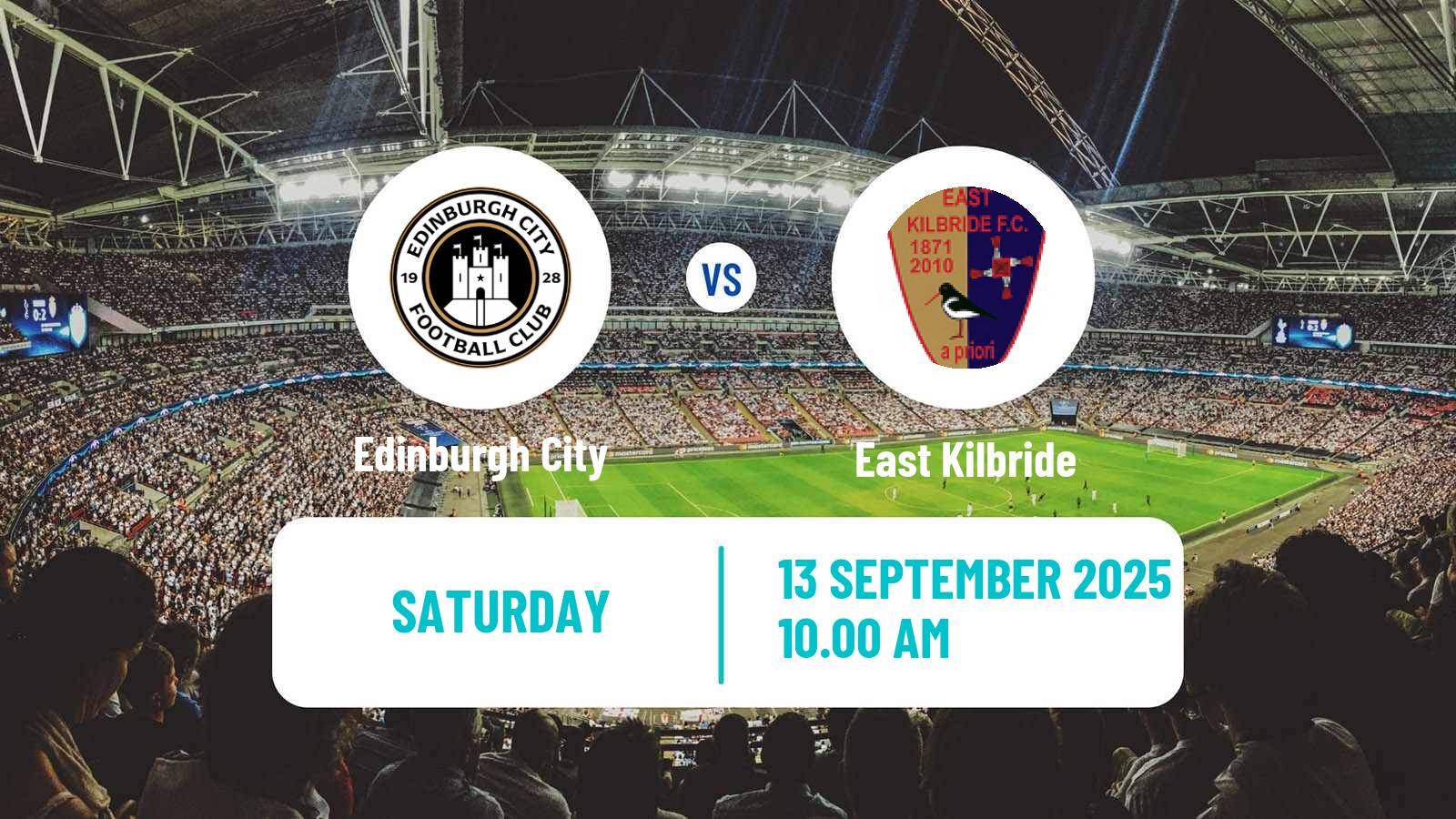 Soccer Scottish League Two Edinburgh City - East Kilbride