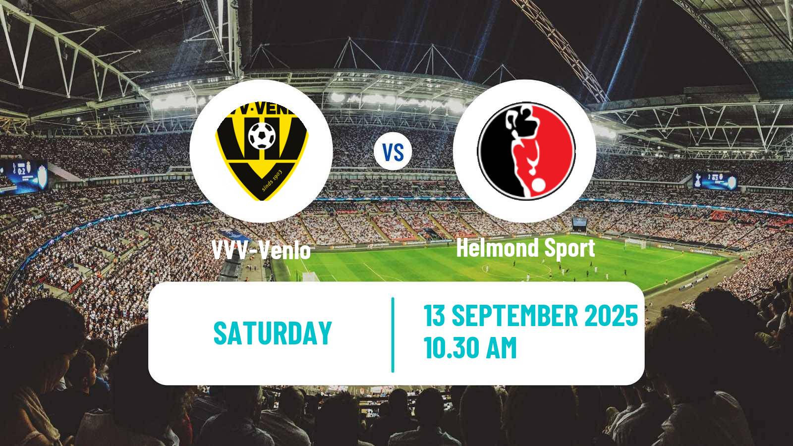 Soccer Dutch Eerste Divisie VVV-Venlo - Helmond Sport