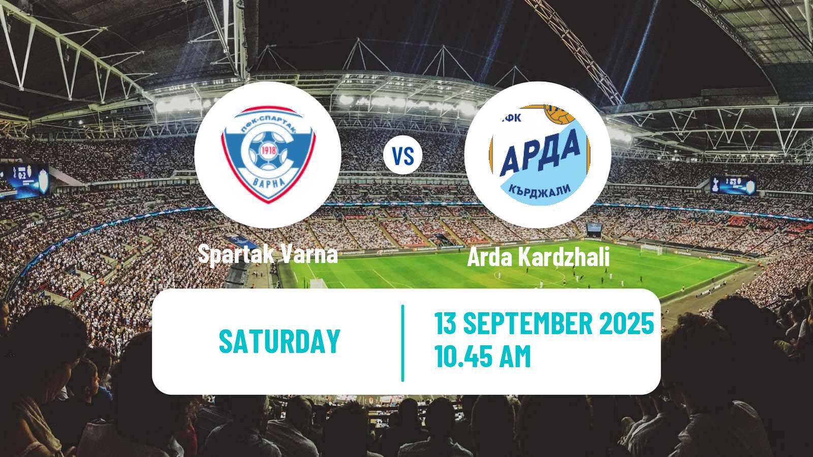 Soccer Bulgarian Parva Liga Spartak Varna - Arda Kardzhali