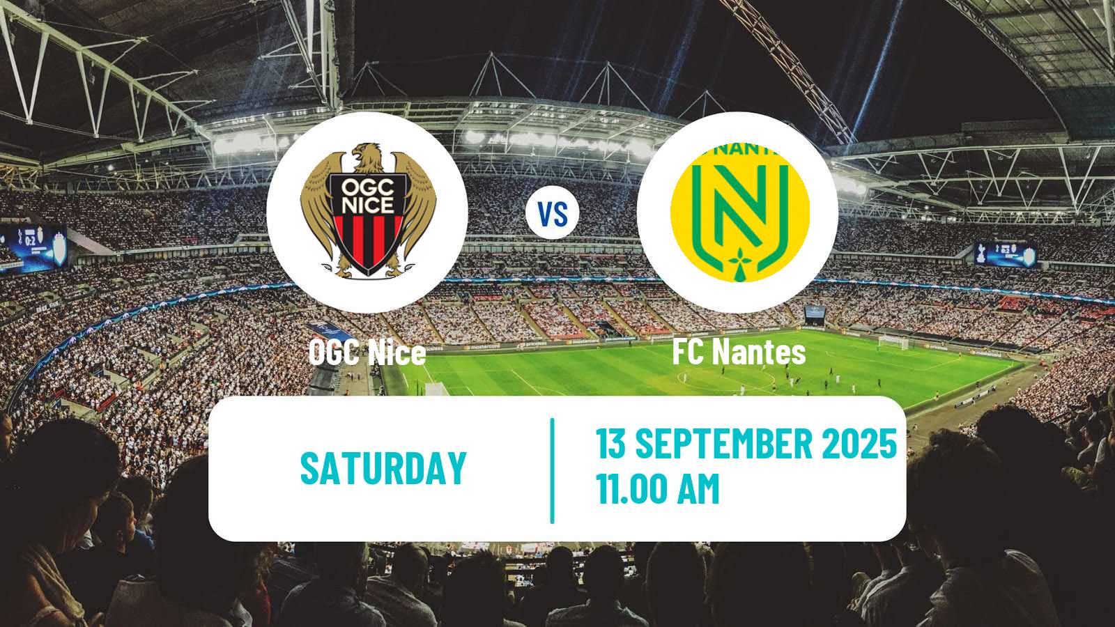 Soccer French Ligue 1 Nice - Nantes