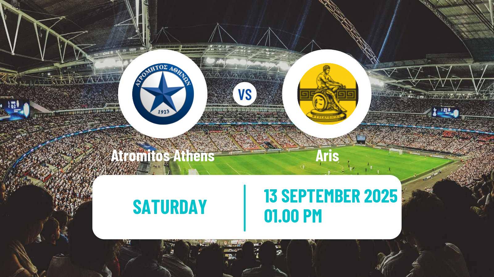 Soccer Greek Super League Atromitos Athens - Aris