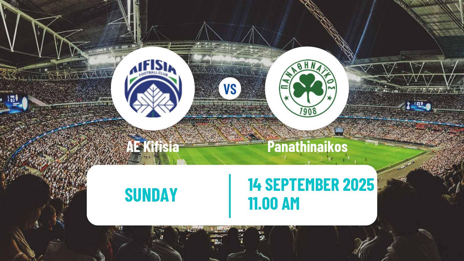 Soccer Greek Super League AE Kifisia - Panathinaikos