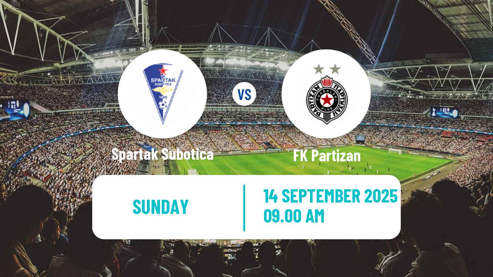 Soccer Serbian Superliga Spartak Subotica - Partizan