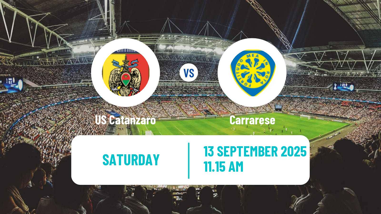 Soccer Italian Serie B Catanzaro - Carrarese