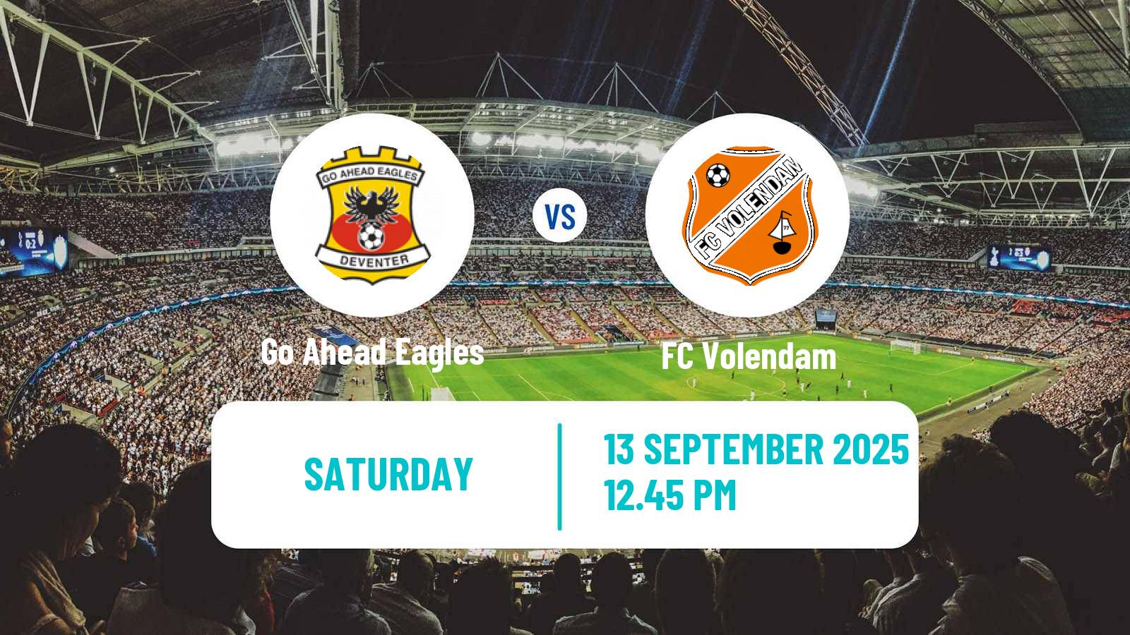 Soccer Dutch Eredivisie Go Ahead Eagles - Volendam