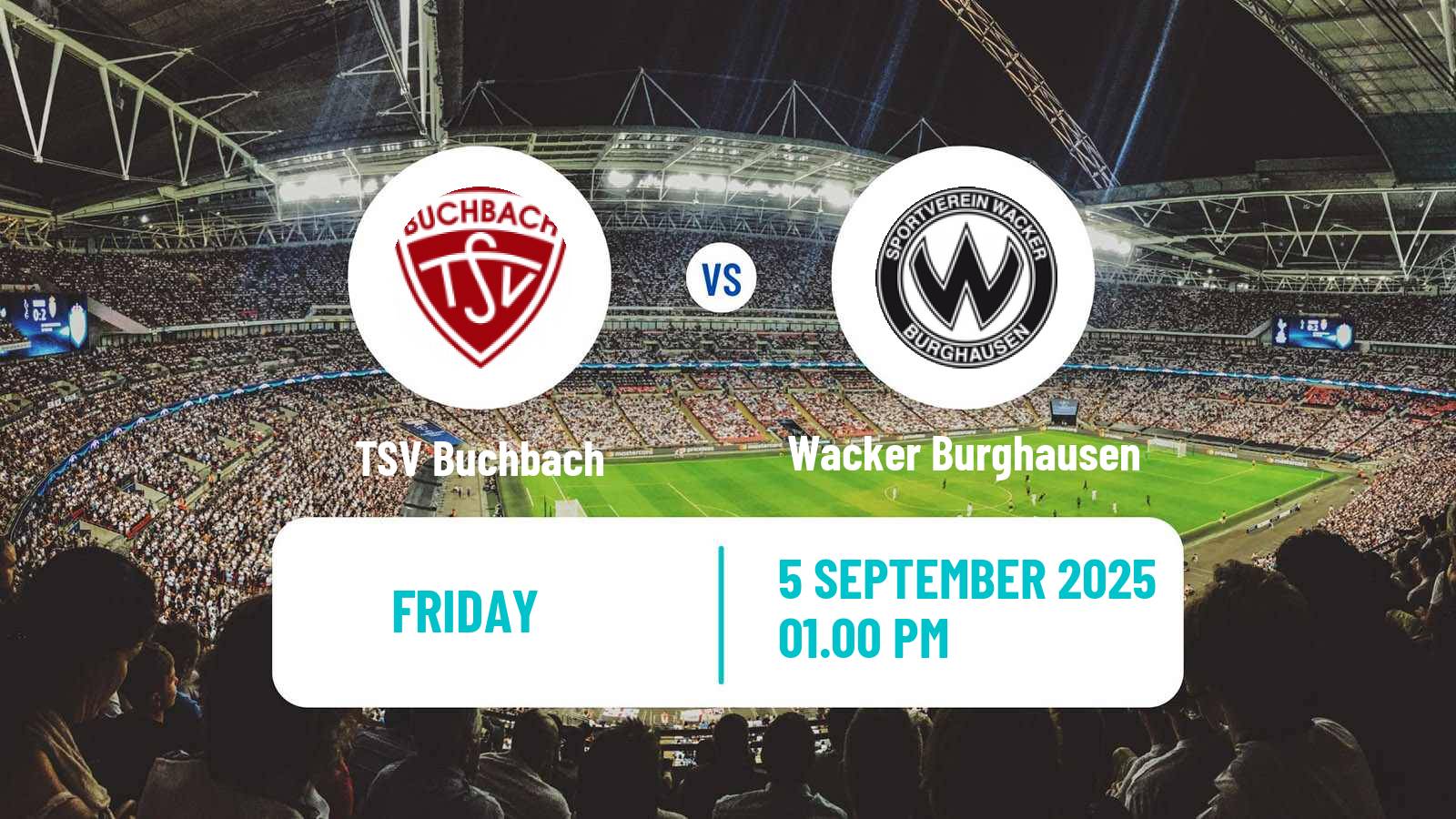 Soccer German Regionalliga Bayern Buchbach - Wacker Burghausen