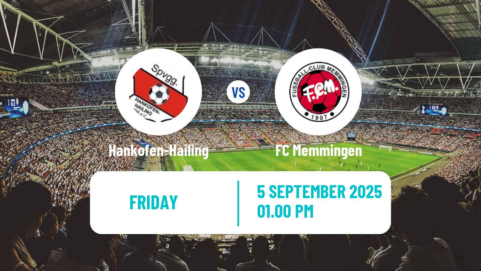 Soccer German Regionalliga Bayern Hankofen-Hailing - Memmingen
