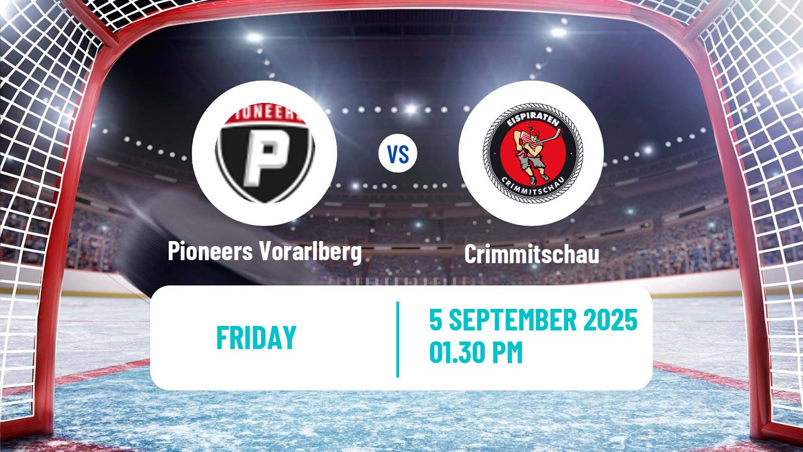 Hockey Club Friendly Ice Hockey Pioneers Vorarlberg - Crimmitschau
