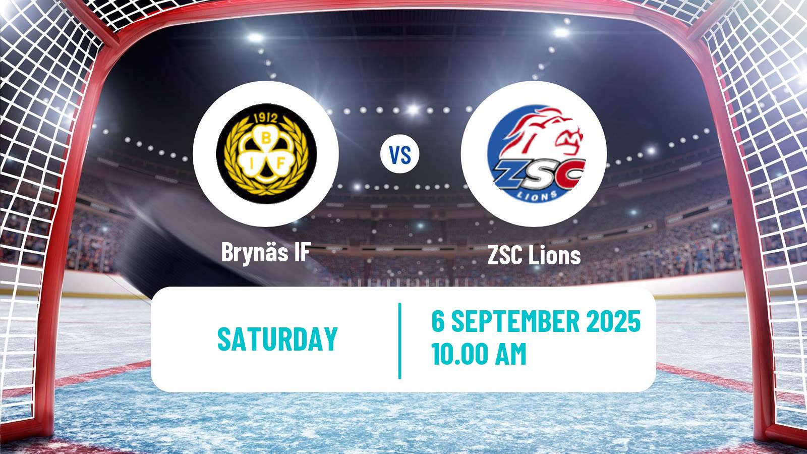 Hockey Champions League Ice Hockey Brynäs - ZSC Lions
