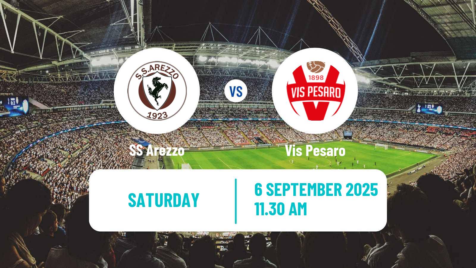 Soccer Italian Serie C Group B Arezzo - Vis Pesaro