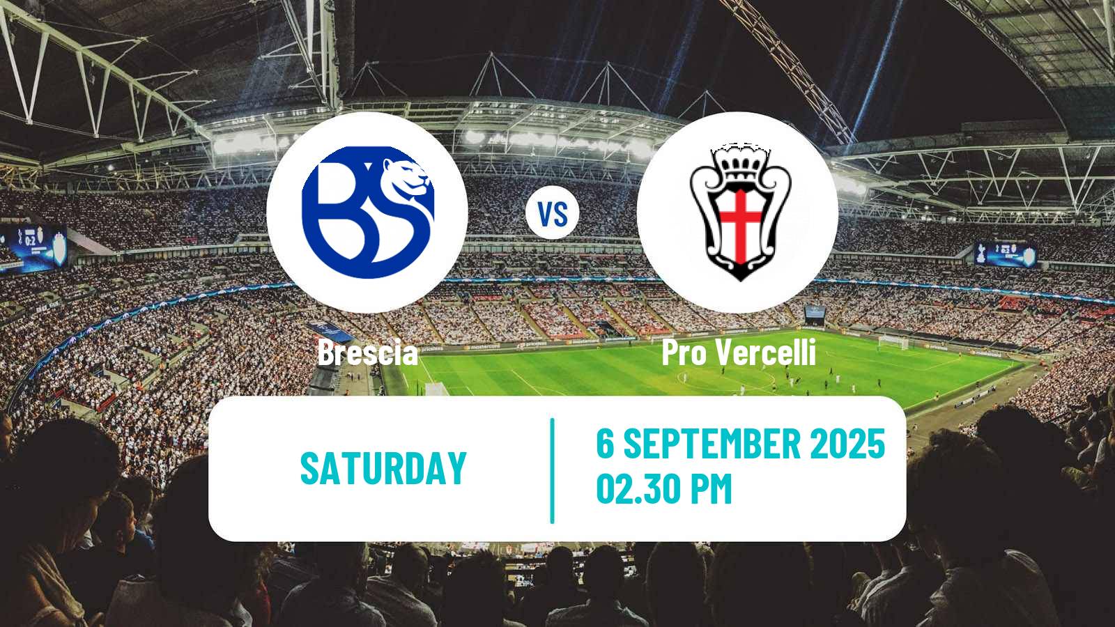 Soccer Italian Serie C Group A Brescia - Pro Vercelli