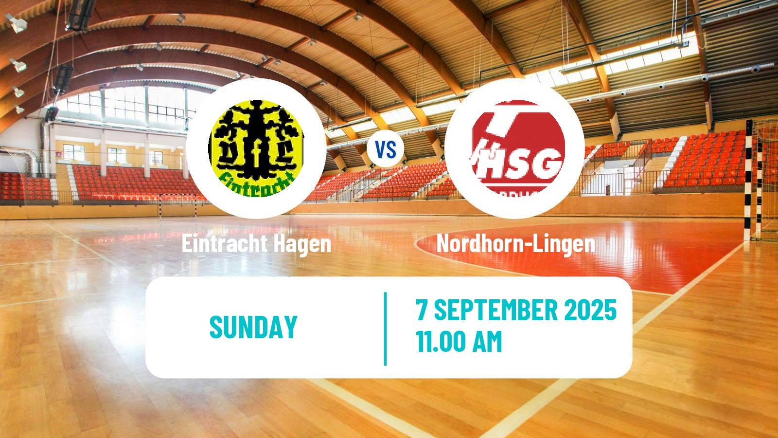 Handball German 2 Bundesliga Handball Eintracht Hagen - Nordhorn-Lingen