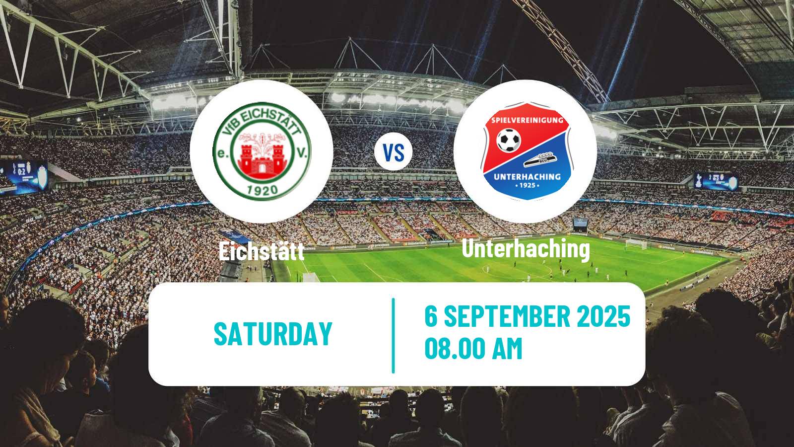 Soccer German Regionalliga Bayern Eichstätt - Unterhaching