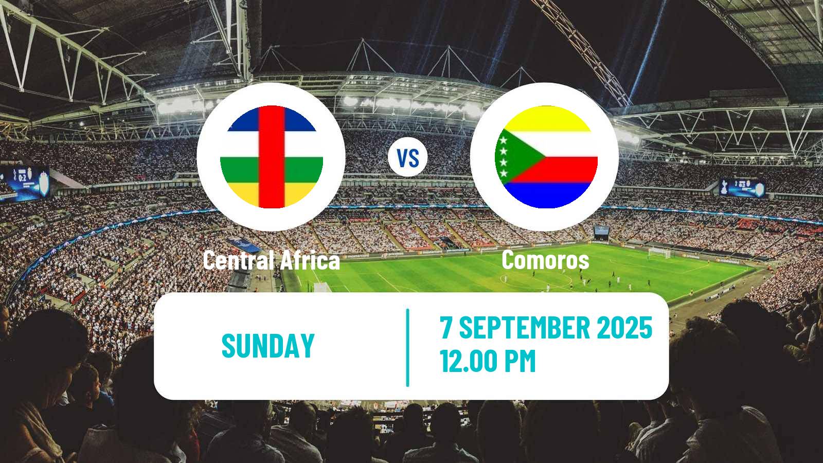 Soccer FIFA World Cup Central Africa - Comoros
