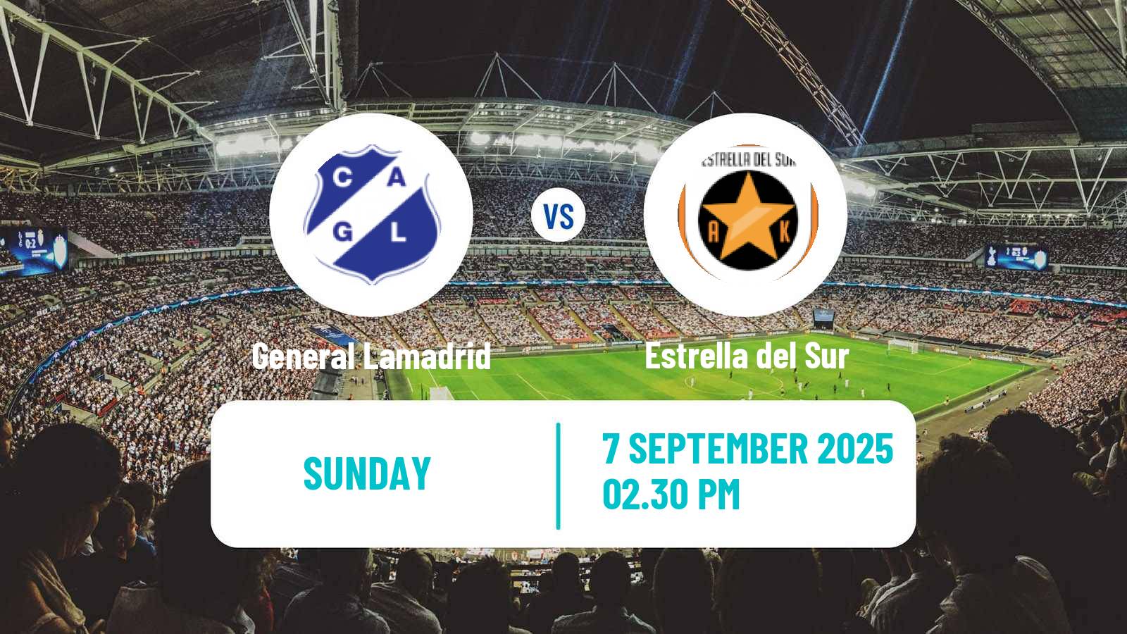 Soccer Argentinian Primera C General Lamadrid - Estrella del Sur
