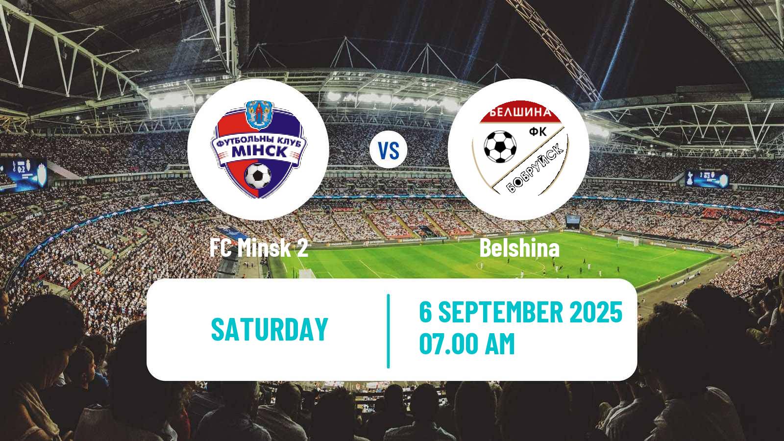 Soccer Belarusian Pershaya Liga Minsk 2 - Belshina