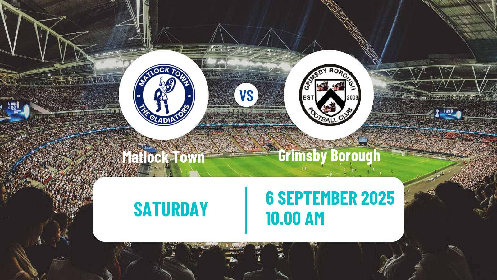 Soccer English FA Trophy Matlock Town - Grimsby Borough