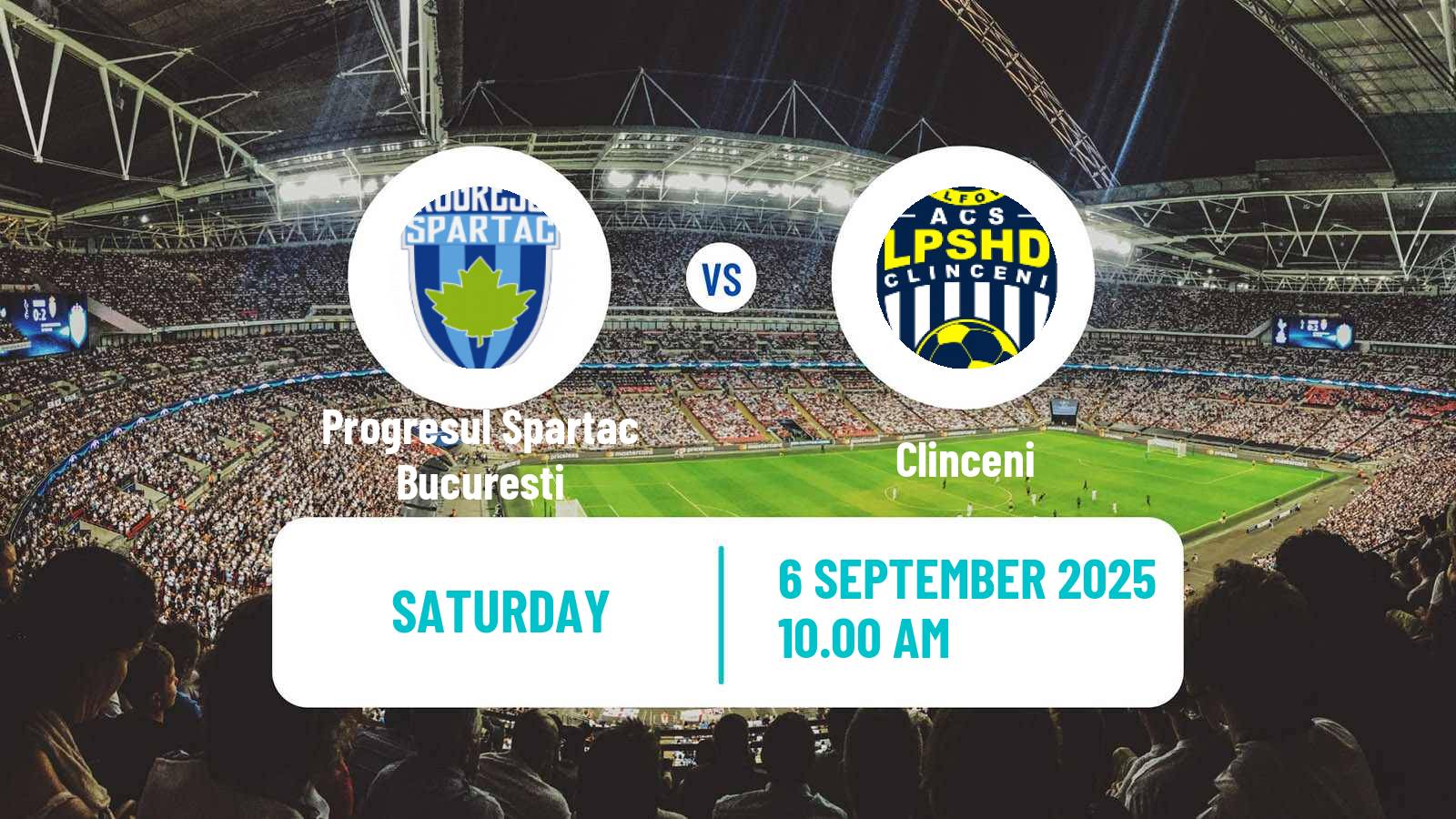Soccer Romanian Liga 3 - Seria 5 Progresul Spartac Bucuresti - Clinceni