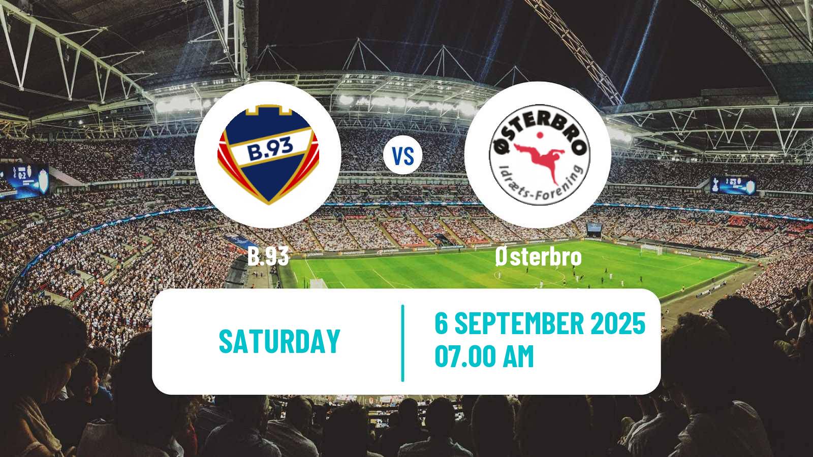 Soccer Danish 1 Division Women B.93 - Østerbro