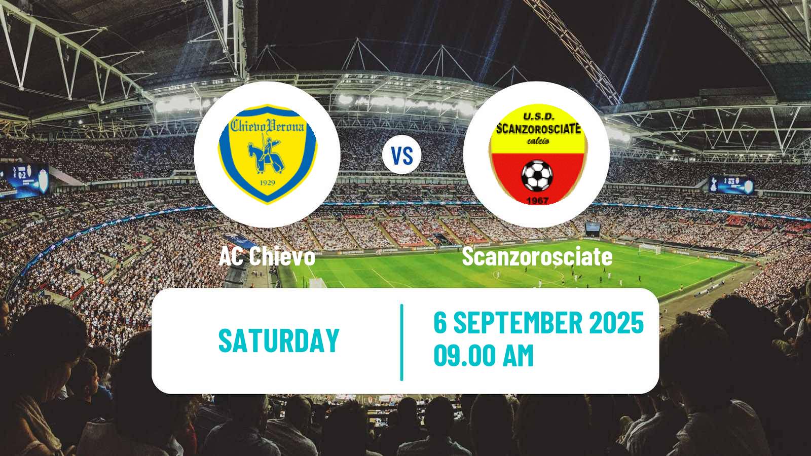 Soccer Italian Serie D - Group B Chievo - Scanzorosciate