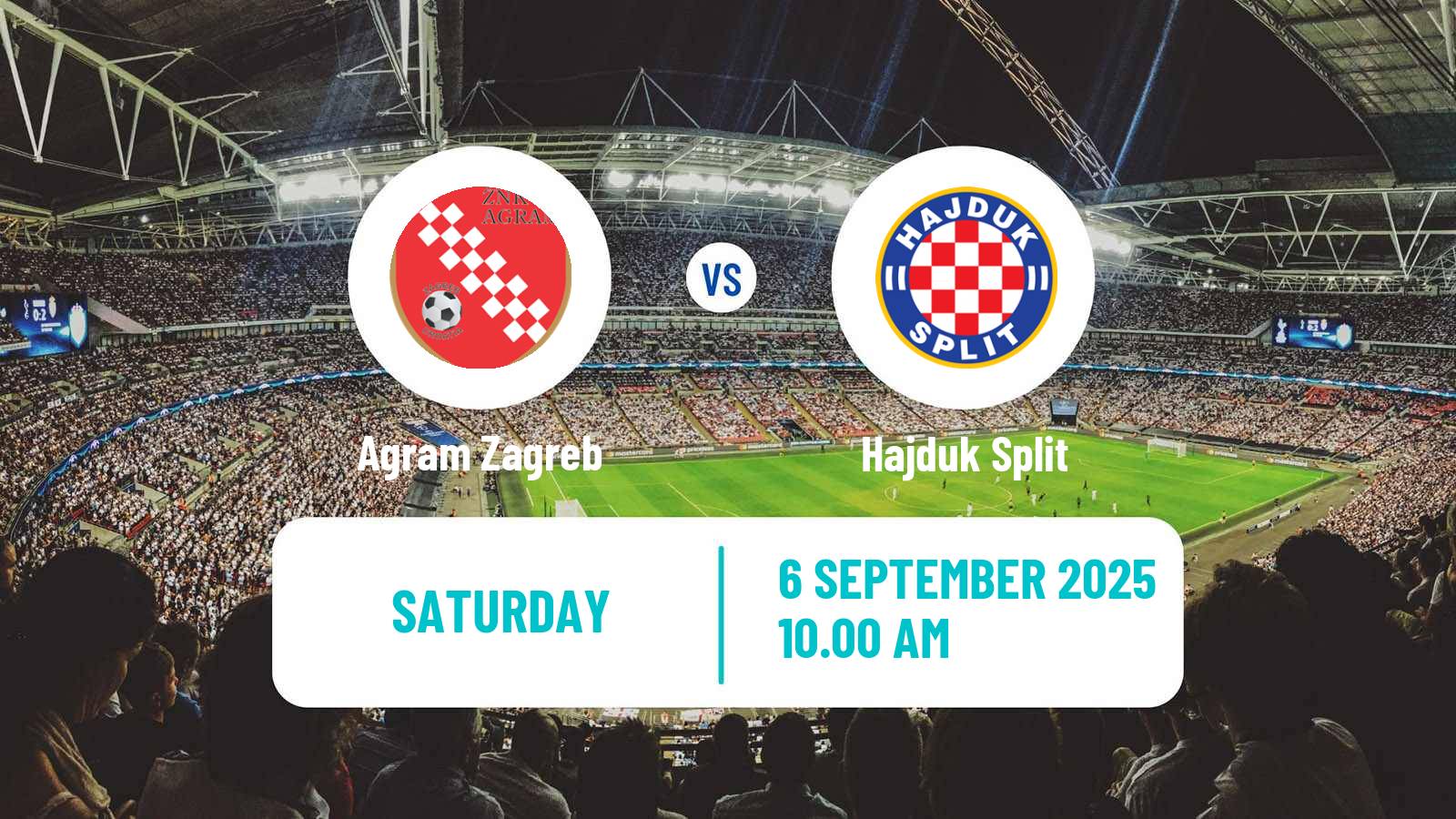 Soccer Croatian 1 HNL Women Agram Zagreb - Hajduk Split