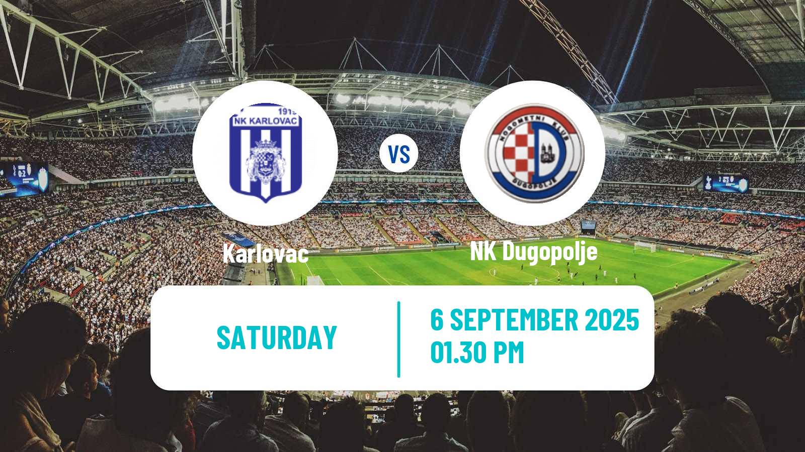 Soccer Croatian Prva NL Karlovac - Dugopolje