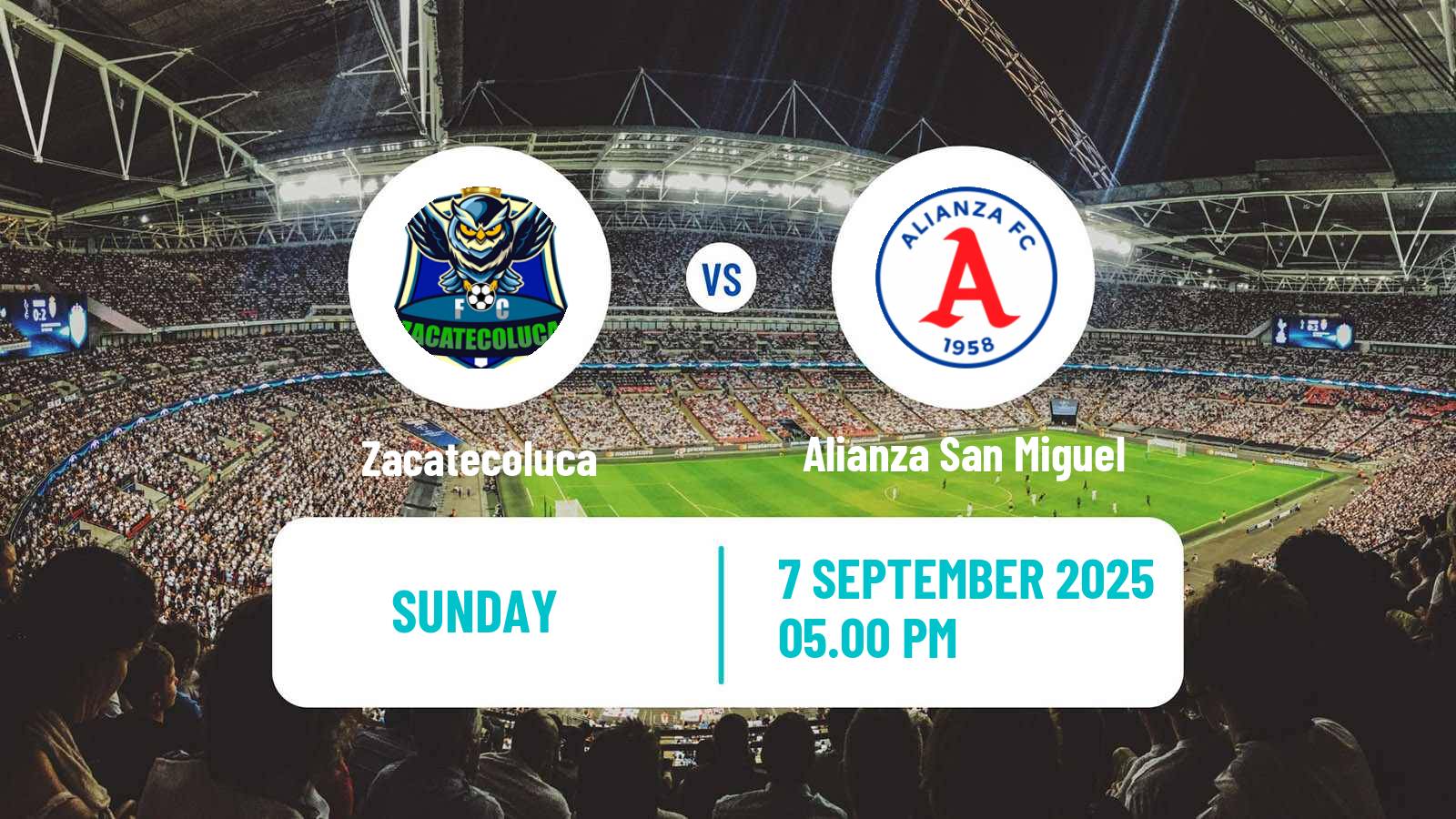 Soccer El Salvador Primera Division Zacatecoluca - Alianza San Miguel
