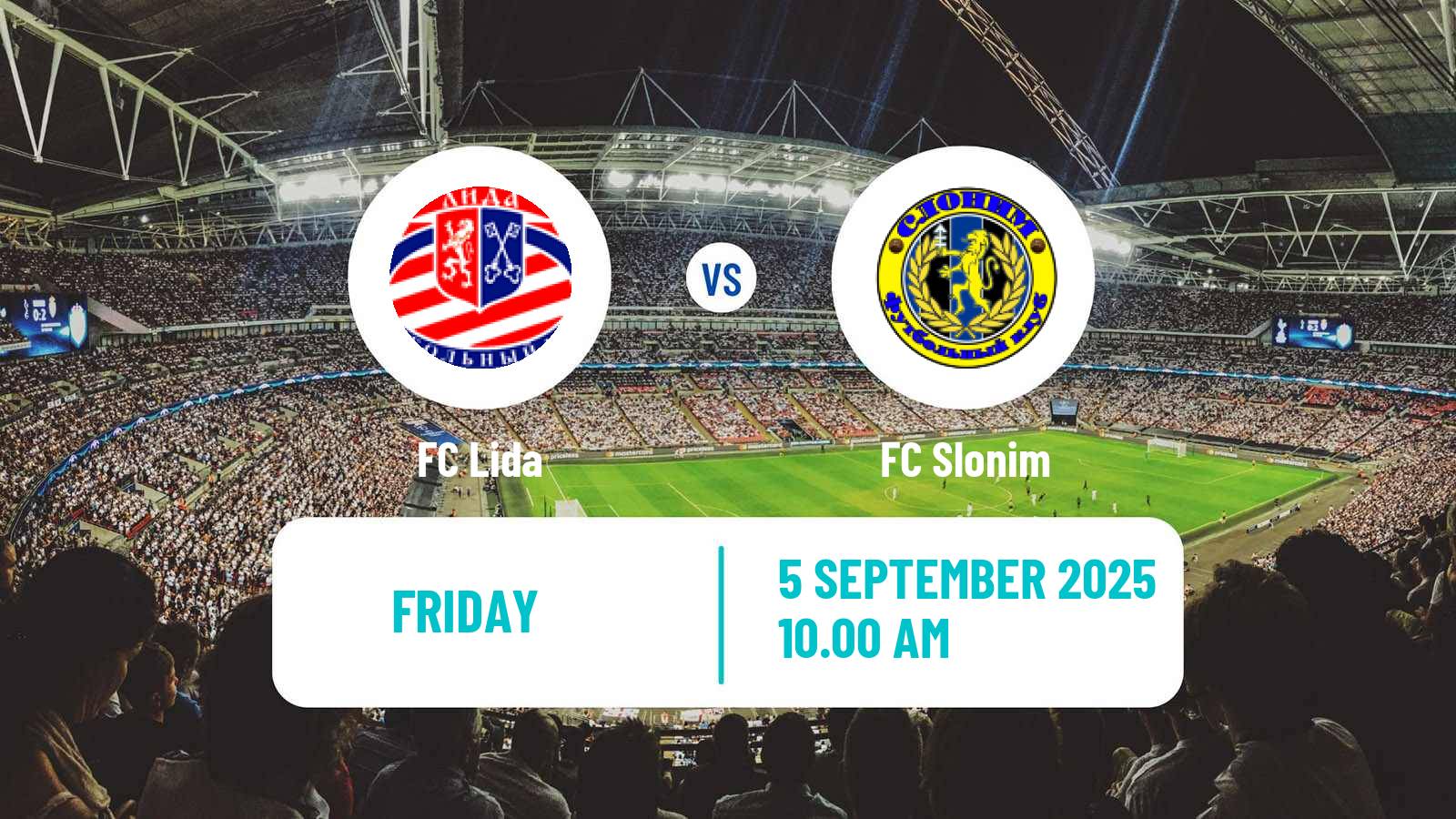 Soccer Belarusian Pershaya Liga Lida - Slonim