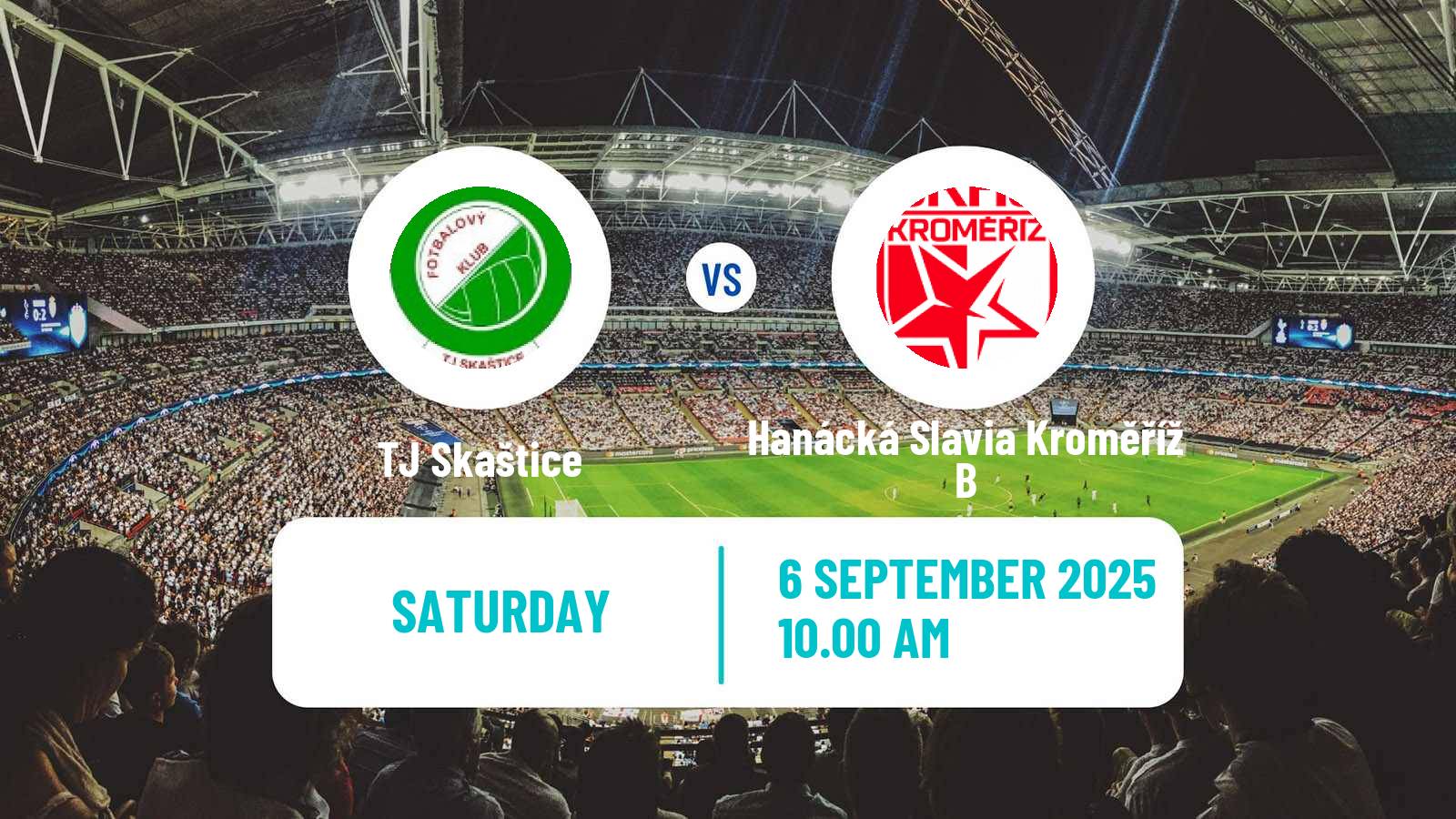 Soccer Czech Division E Skaštice - Hanácká Slavia Kroměříž B