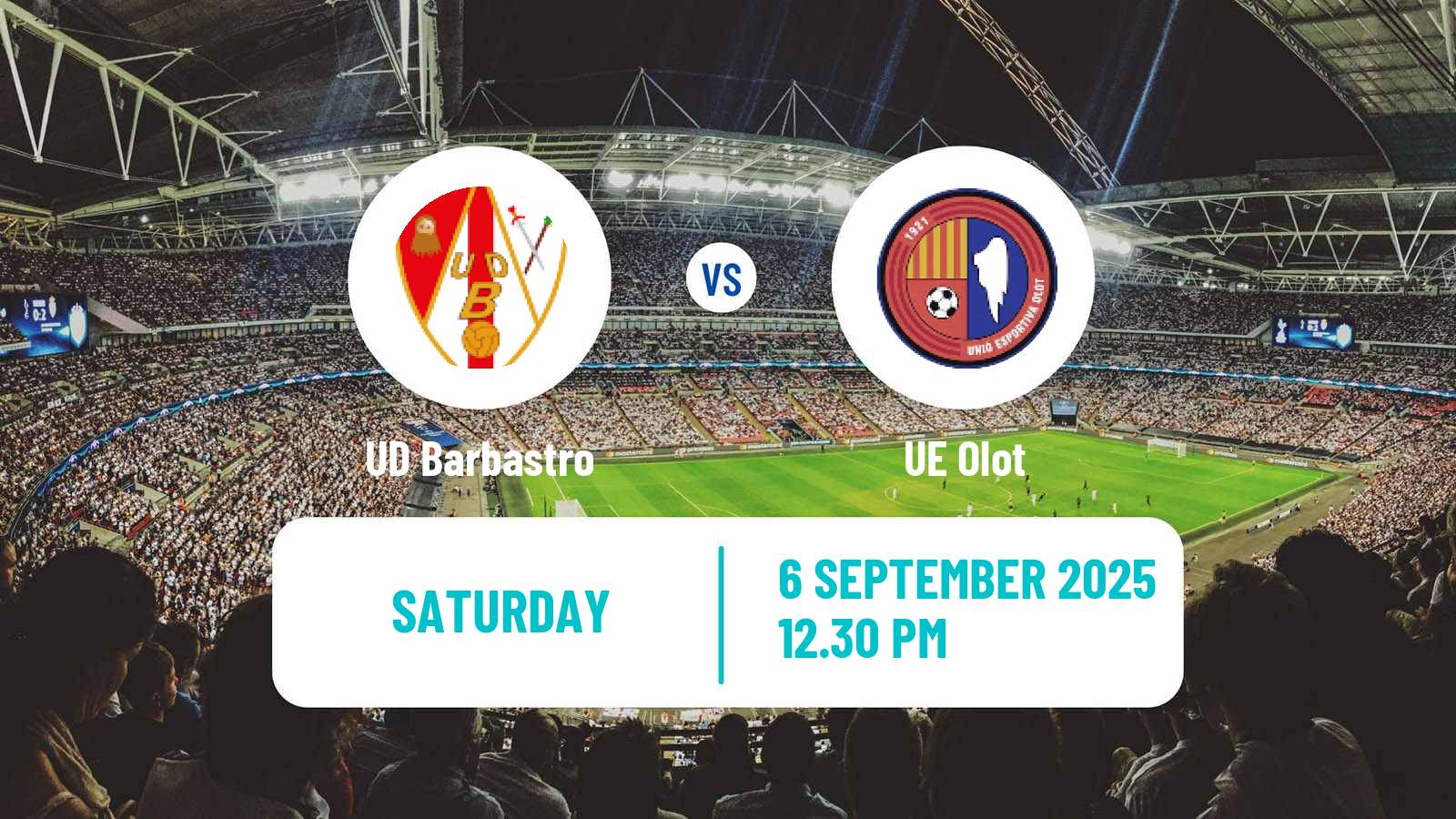 Soccer Spanish Segunda RFEF - Group 3 Barbastro - Olot