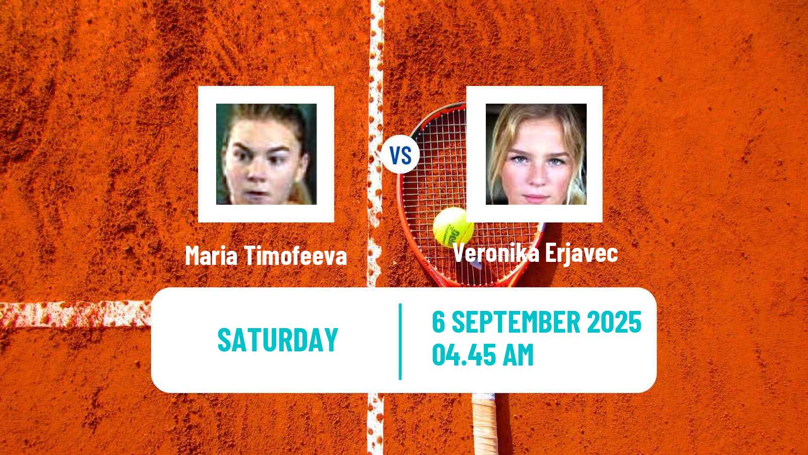Tennis Changsha Challenger Women Maria Timofeeva - Veronika Erjavec