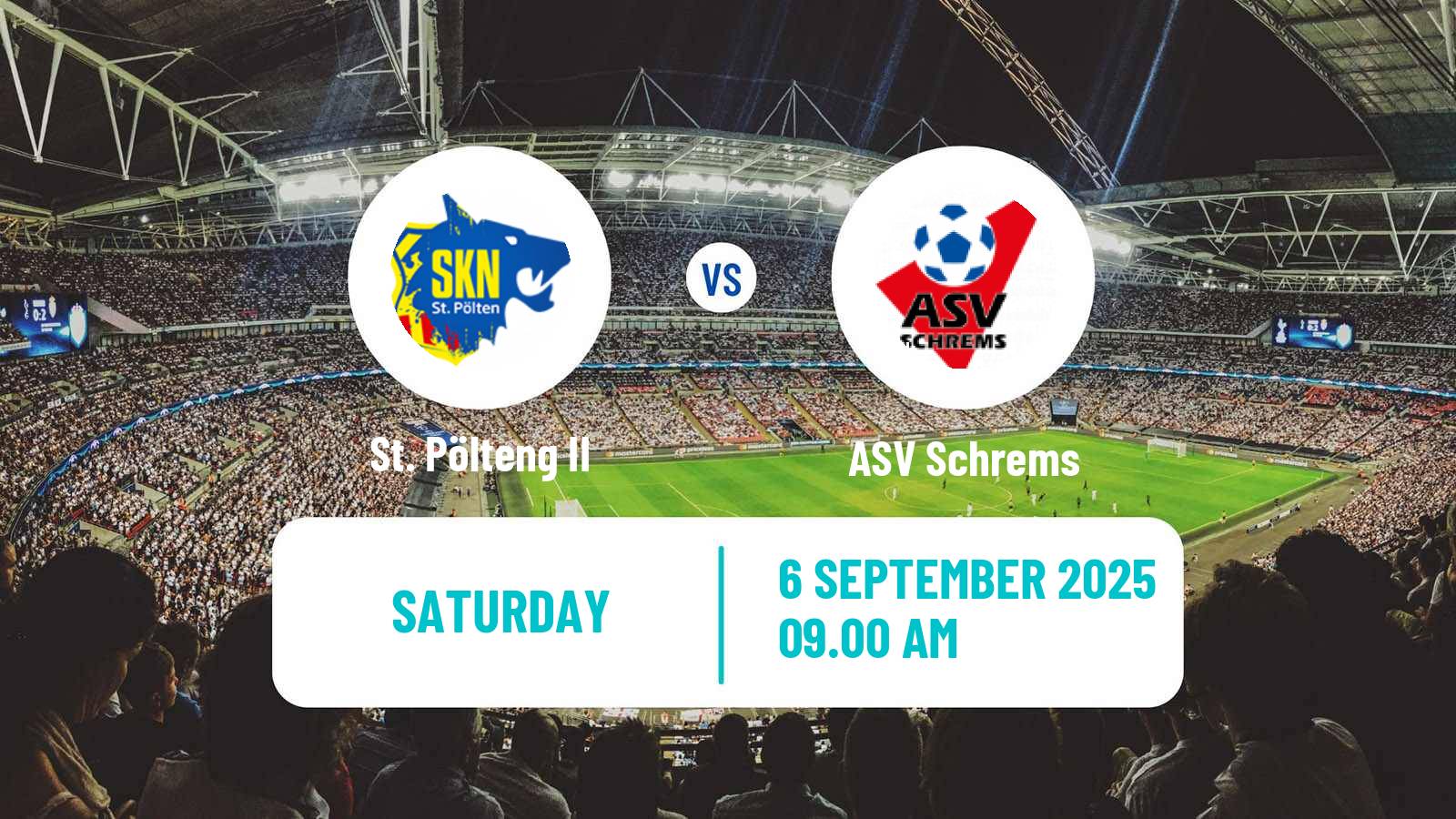 Soccer Austrian Landesliga Niederosterreich St. Pölteng II - Schrems