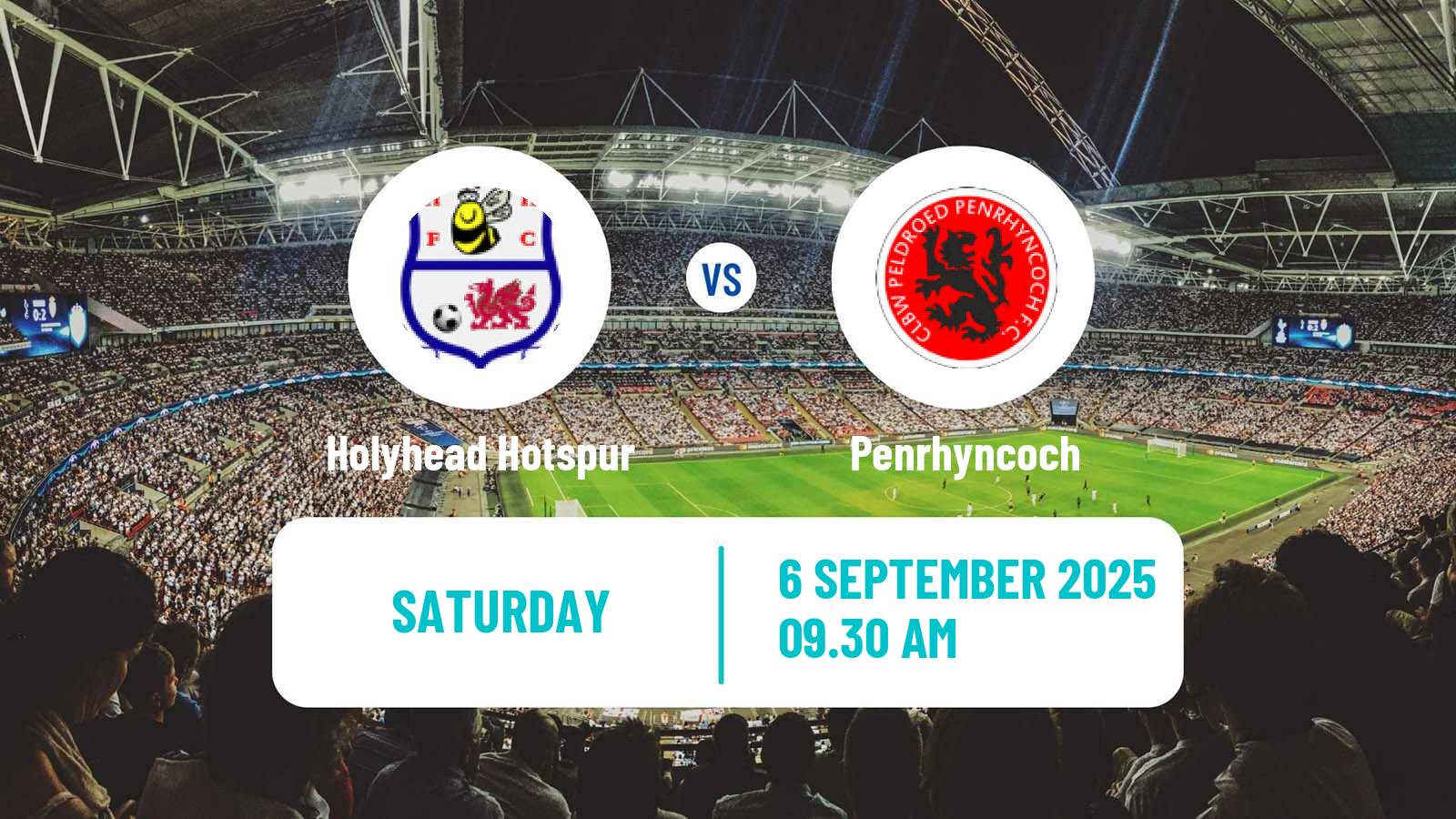 Soccer Welsh Cymru North Holyhead Hotspur - Penrhyncoch
