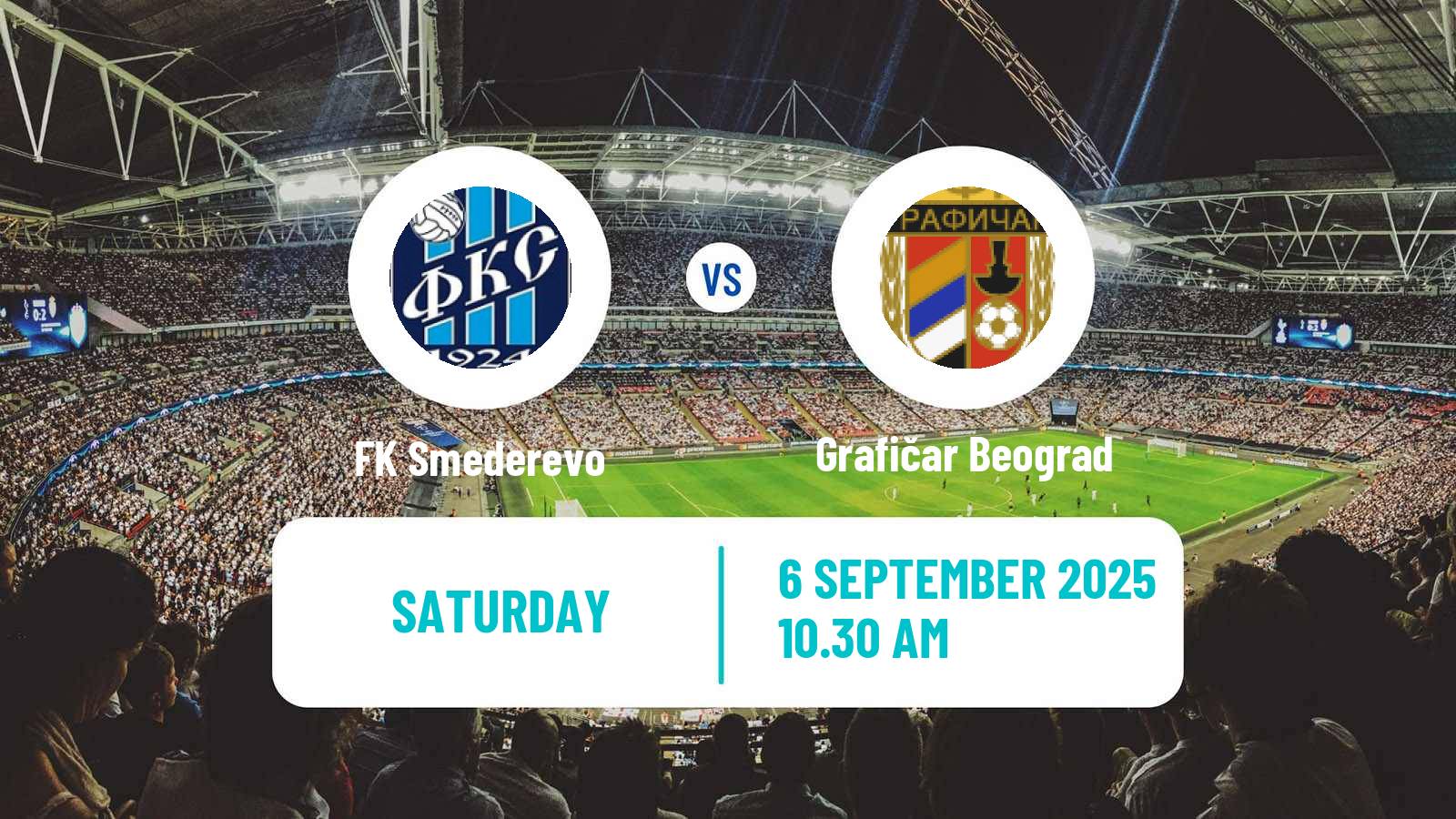 Soccer Serbian Prva Liga Smederevo - Grafičar Beograd