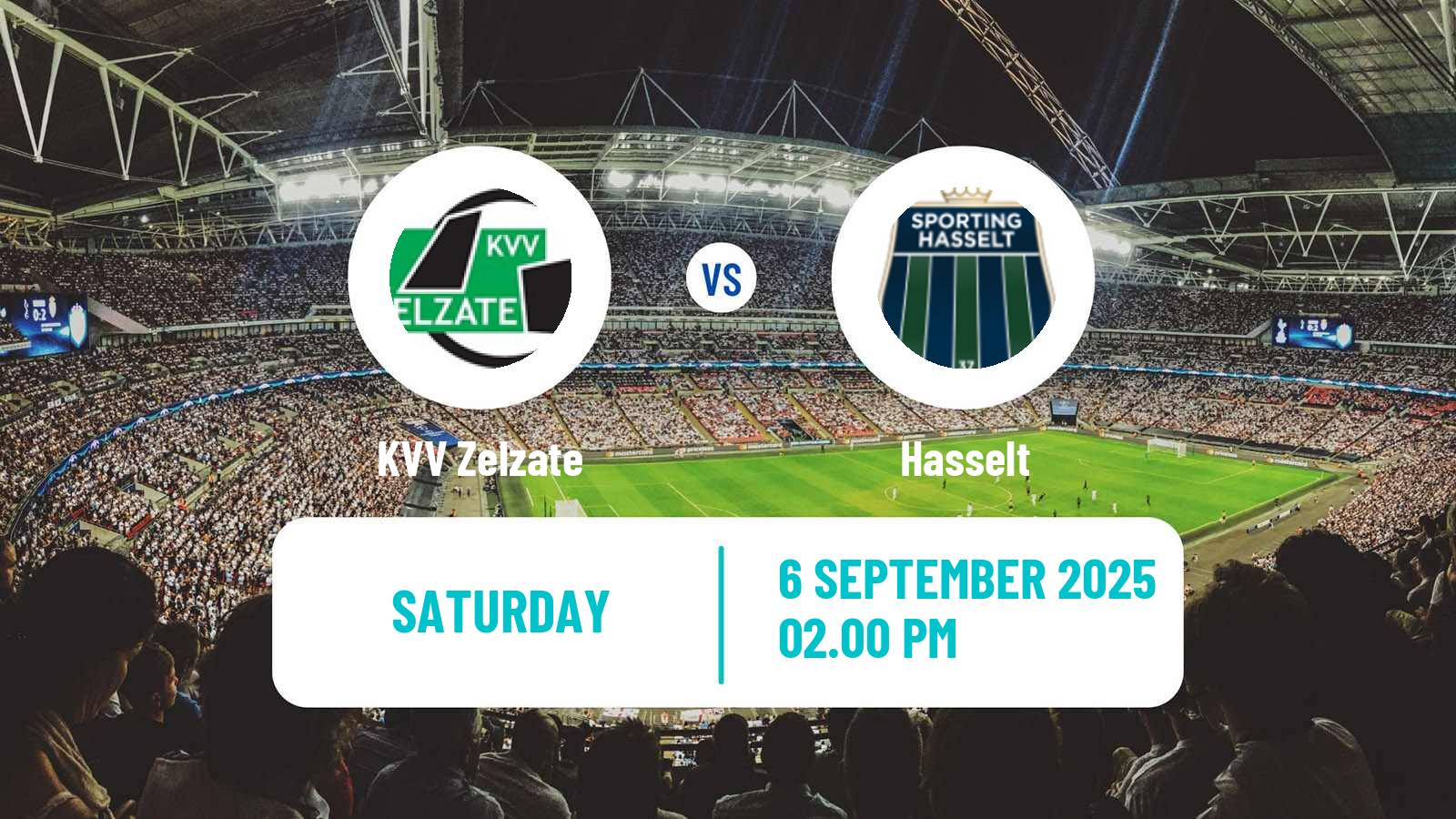 Soccer Belgian National Division 1 VV Zelzate - Hasselt