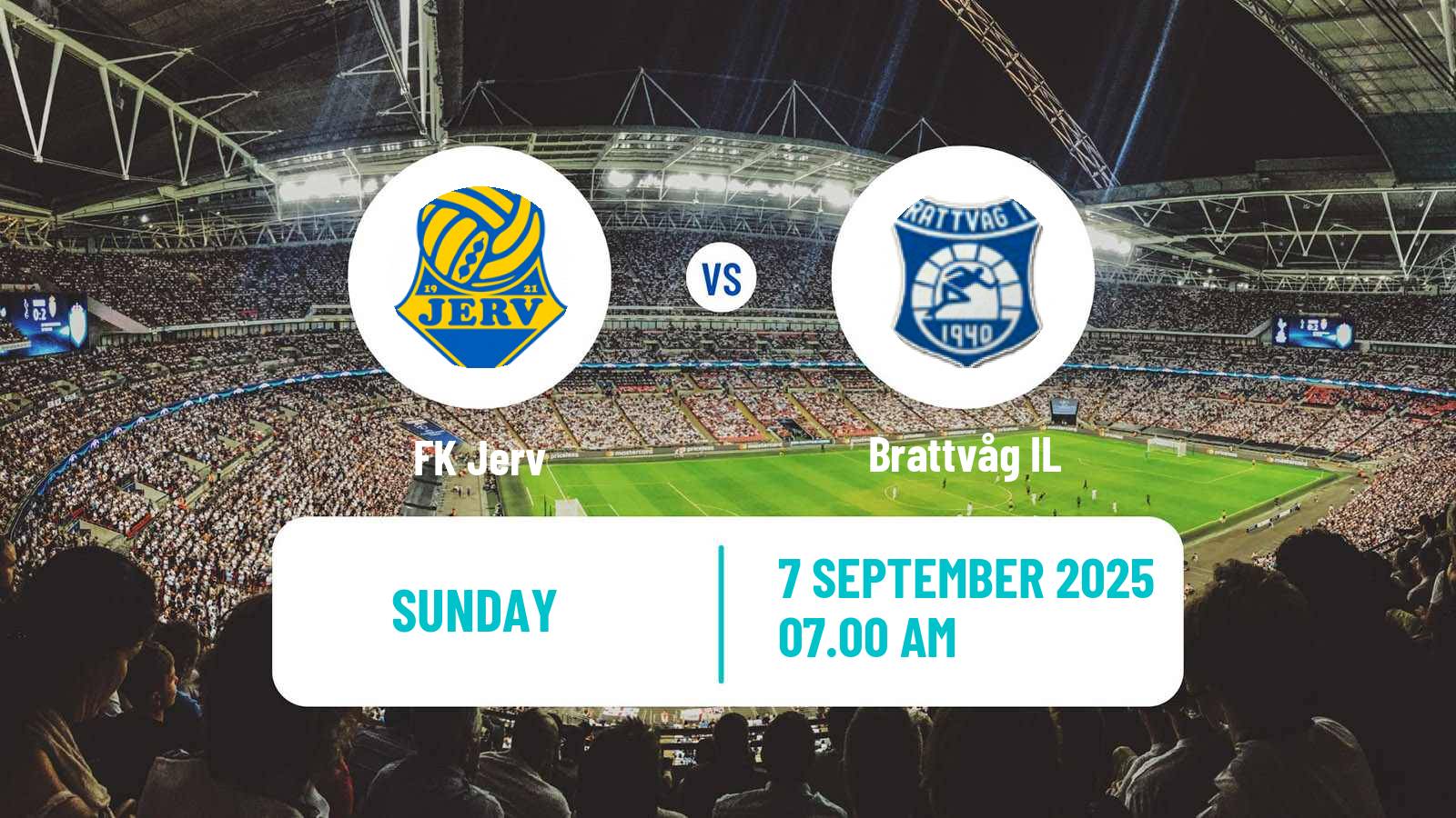 Soccer Norwegian Division 2 - Group 1 Jerv - Brattvåg
