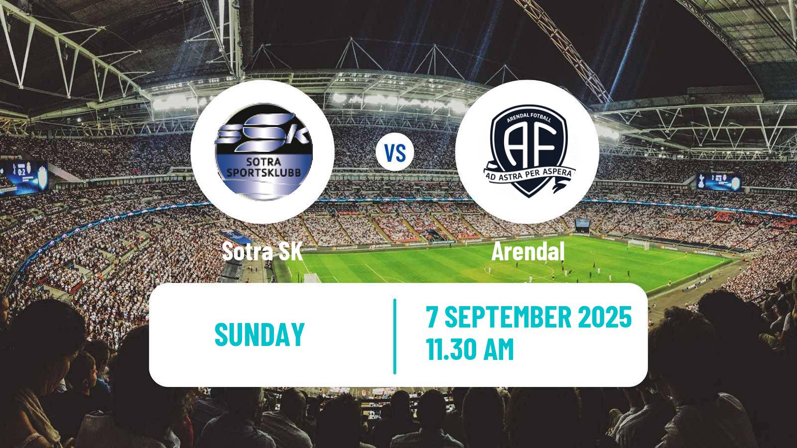 Soccer Norwegian Division 2 - Group 1 Sotra - Arendal