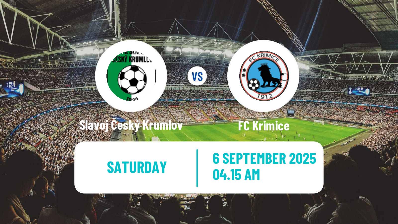 Soccer Czech Division A Slavoj Český Krumlov - Krimice