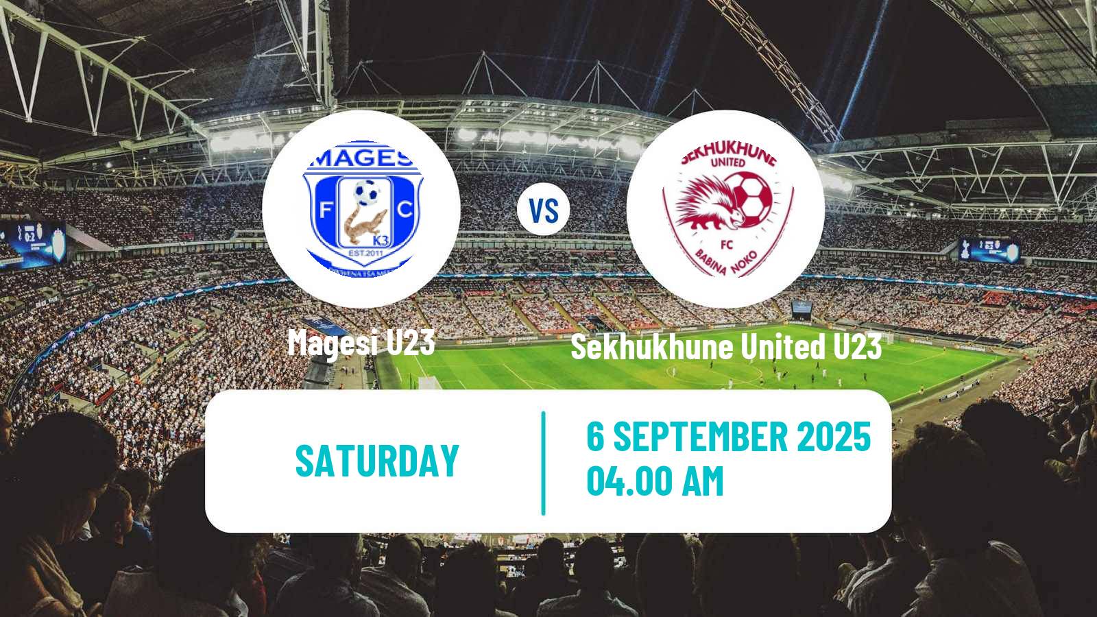 Soccer South African Diski Challenge Magesi U23 - Sekhukhune United U23