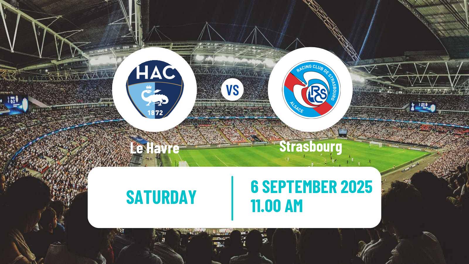 Soccer French Division 1 Women Le Havre - Strasbourg
