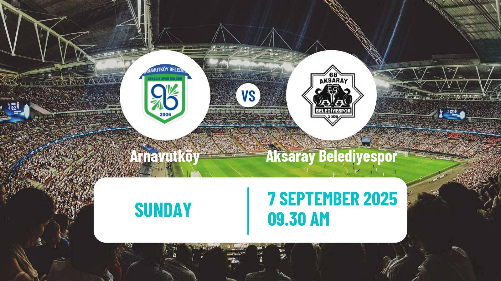 Soccer Turkish Second League Red Group Arnavutköy - Aksaray Belediyespor
