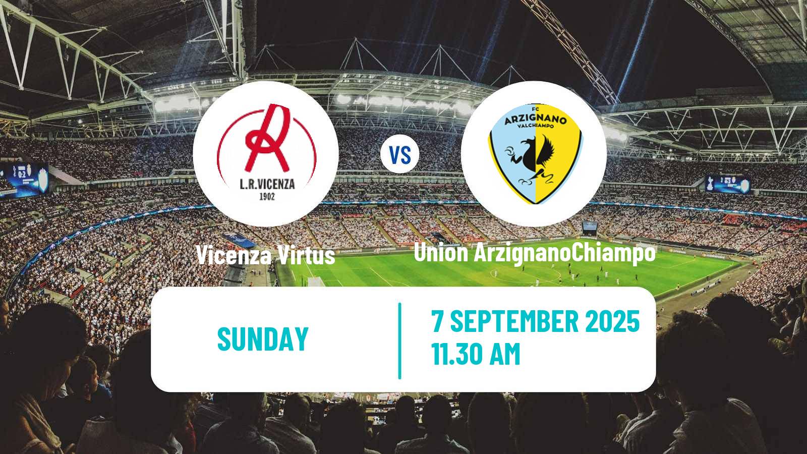 Soccer Italian Serie C Group A Vicenza Virtus - Union ArzignanoChiampo