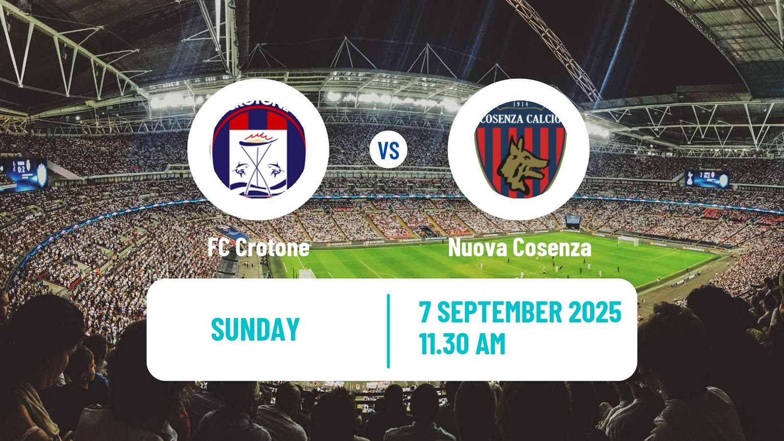 Soccer Italian Serie C Group C Crotone - Nuova Cosenza