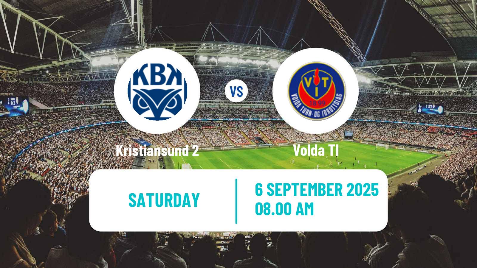 Soccer Norwegian Division 3 - Group 2 Kristiansund 2 - Volda