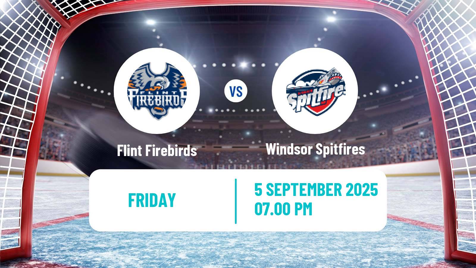 Hockey OHL Flint Firebirds - Windsor Spitfires