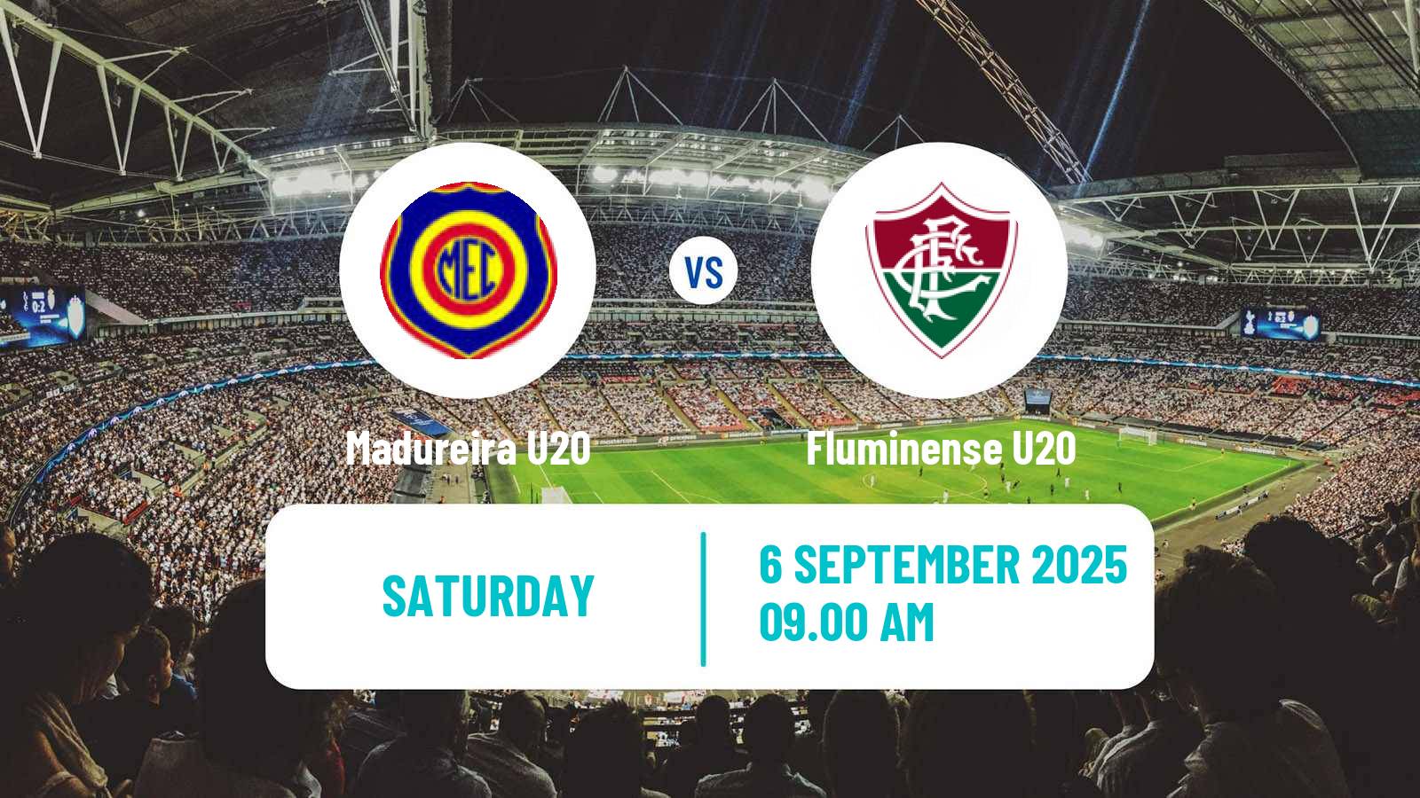 Soccer Brazilian Carioca U20 Madureira U20 - Fluminense U20